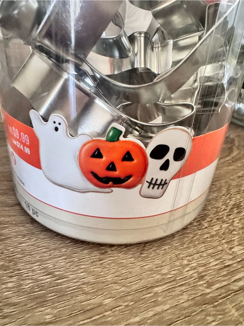 Unbranded Halloween Cookie Cutter Set with Orange Handle